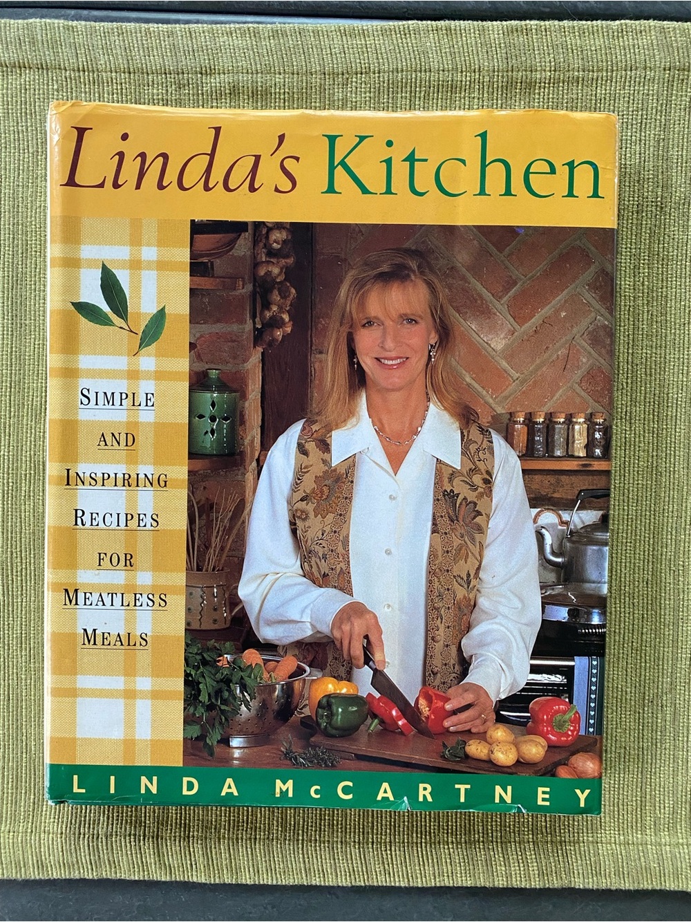 Linda McCartney's Home Cooking vintage 90s vegetarian cookbook